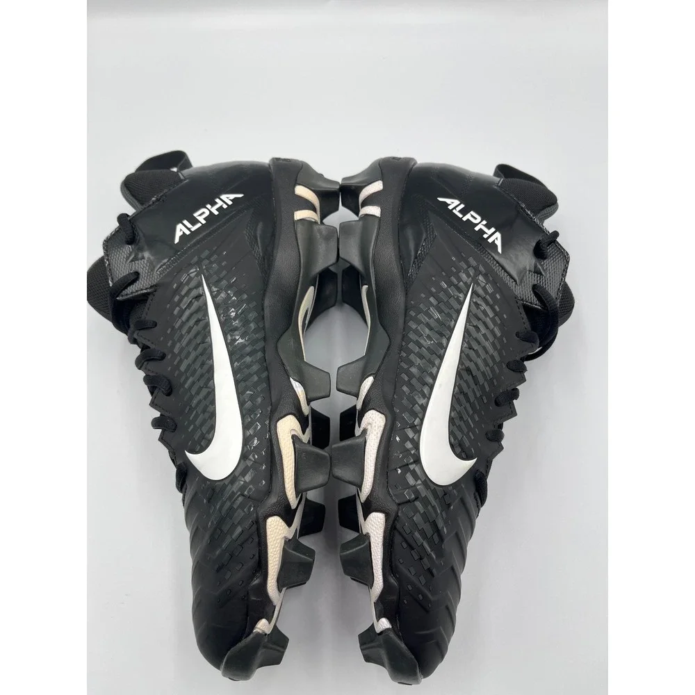 Nike‎ Alpha Menace 2 Football Shoes Black White Mens Size 9